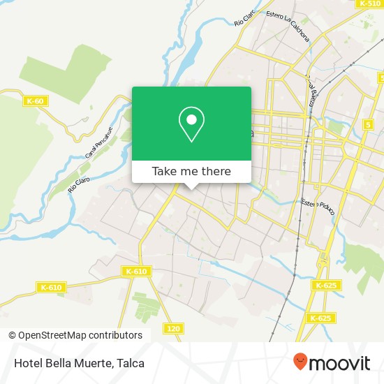 Mapa de Hotel Bella Muerte