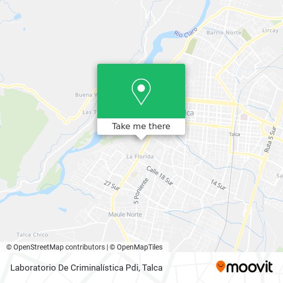 Laboratorio De Criminalística Pdi map