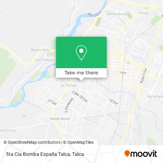 5ta Cia Bomba España Talca map