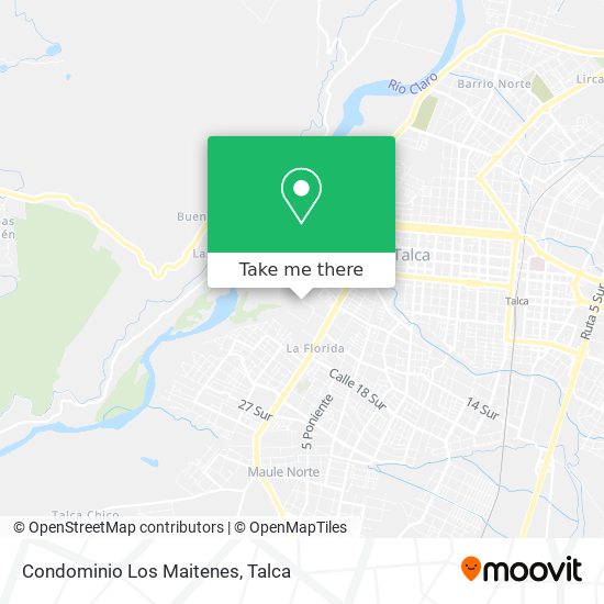 Condominio Los Maitenes map