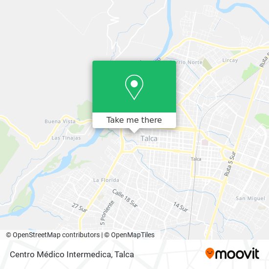 Mapa de Centro Médico Intermedica