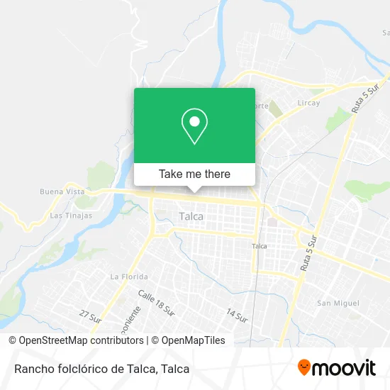 Rancho folclórico de Talca map