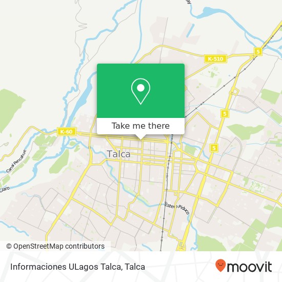 Informaciones ULagos Talca map