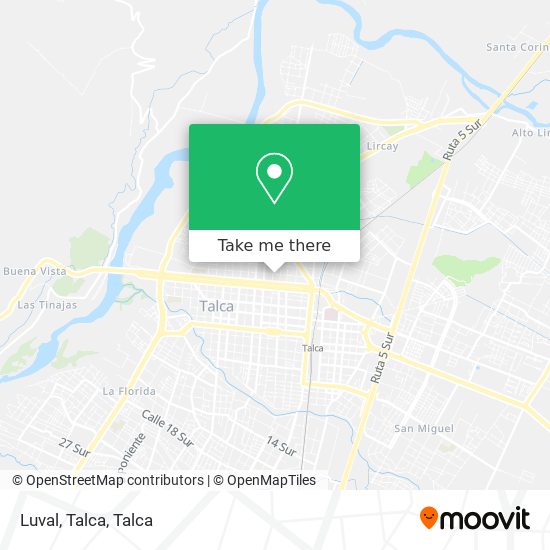 Luval, Talca map