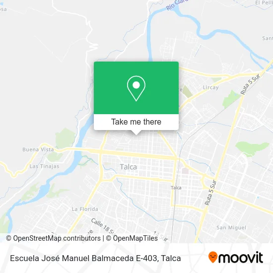 Mapa de Escuela José Manuel Balmaceda E-403