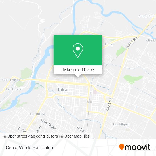 Cerro Verde Bar map