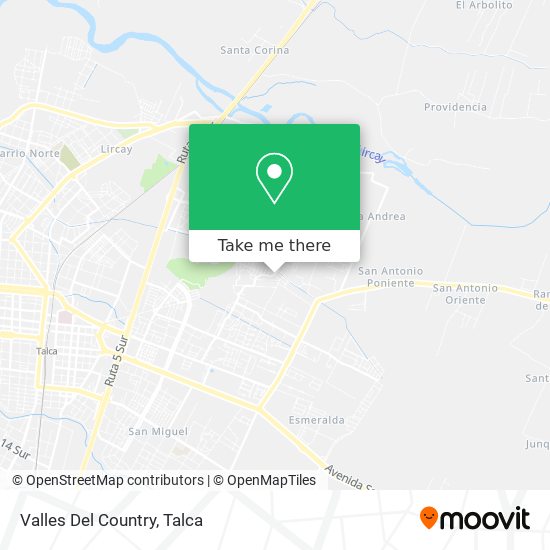 Mapa de Valles Del Country