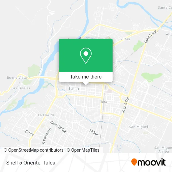 Shell 5 Oriente map