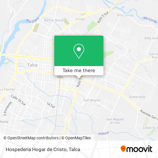 Mapa de Hospederia Hogar de Cristo