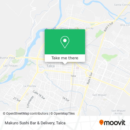 Mapa de Makuro Sushi Bar & Delivery