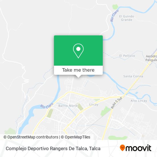 Mapa de Complejo Deportivo Rangers De Talca