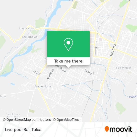 Mapa de Liverpool Bar