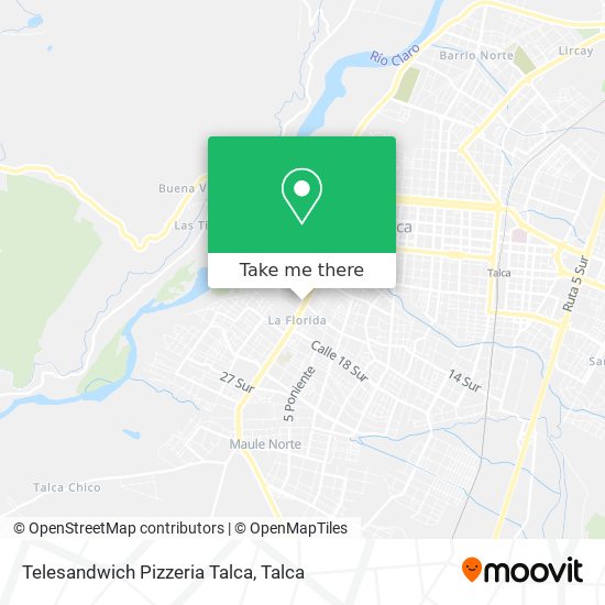 Mapa de Telesandwich Pizzeria Talca