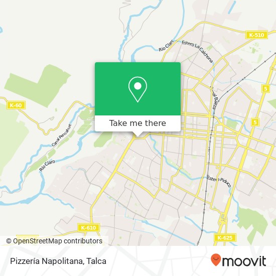 Mapa de Pizzería Napolitana, Avenida Carlos Schorr 3460000 Talca, Talca, Maule