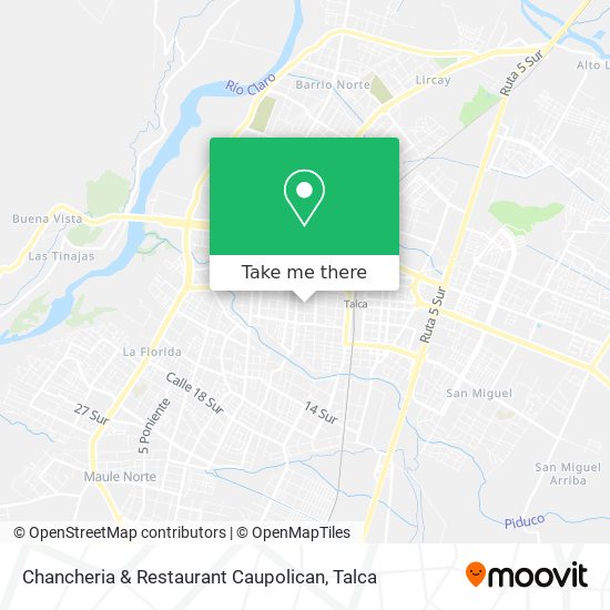 Chancheria & Restaurant Caupolican map