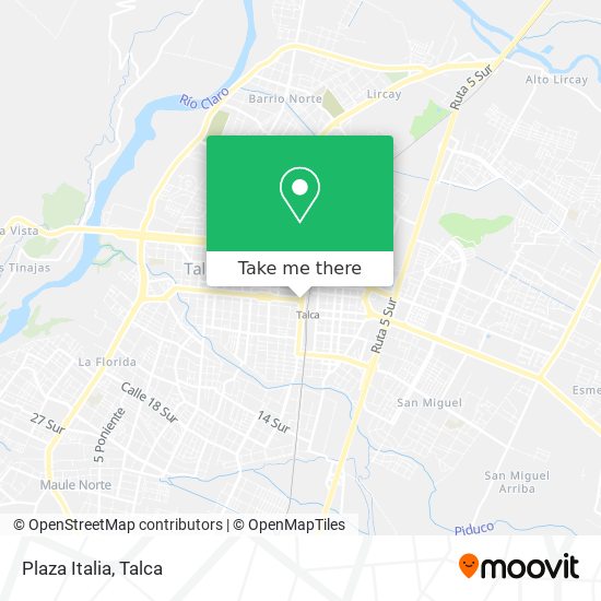 Mapa de Plaza Italia
