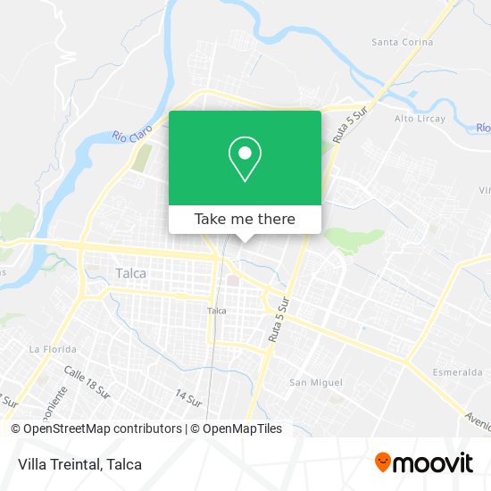 Mapa de Villa Treintal