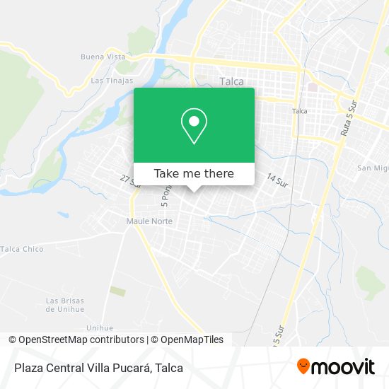 Plaza Central Villa Pucará map