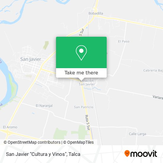 San Javier "Cultura y Vinos" map