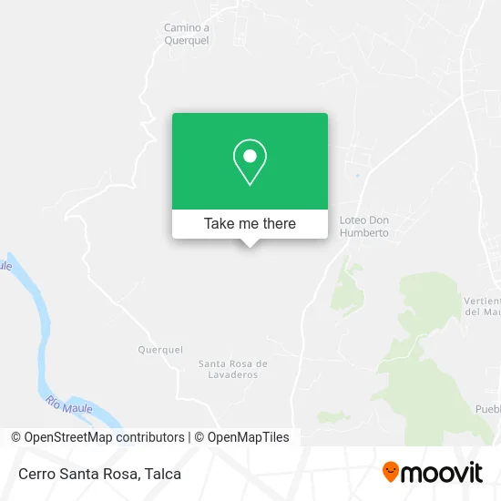 Cerro Santa Rosa map