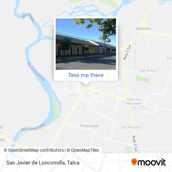 San Javier de Loncomilla map