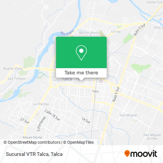 Sucursal VTR Talca map