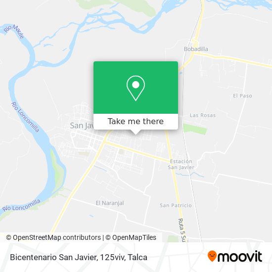 Bicentenario San Javier, 125viv map
