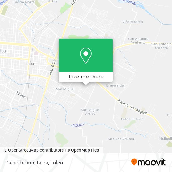 Canodromo Talca map