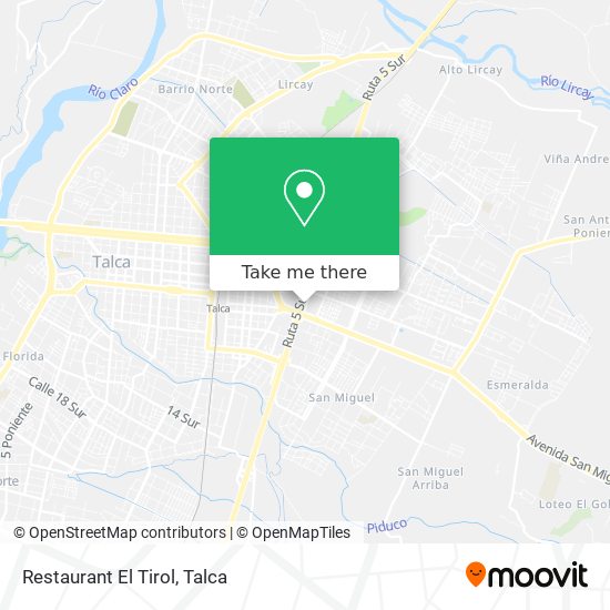Mapa de Restaurant El Tirol