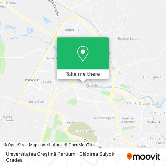 Universitatea Creștină Partium - Clădirea Sulyok map