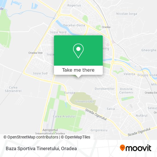 Baza Sportiva Tineretului map