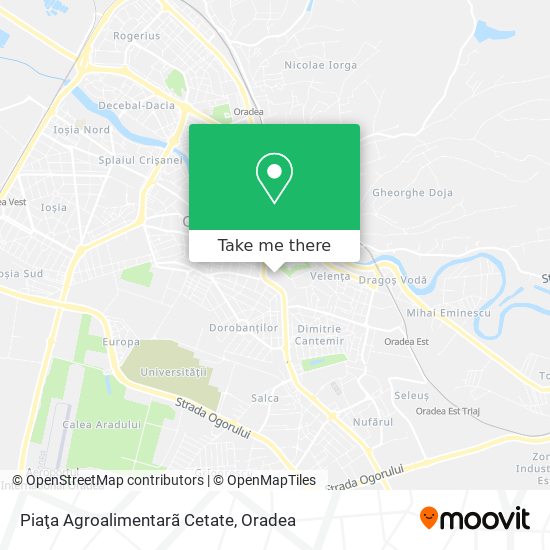 Piaţa Agroalimentarã Cetate map