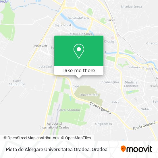 Pista de Alergare Universitatea Oradea map