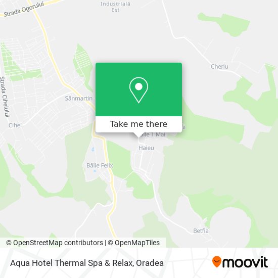 Aqua Hotel Thermal Spa & Relax map