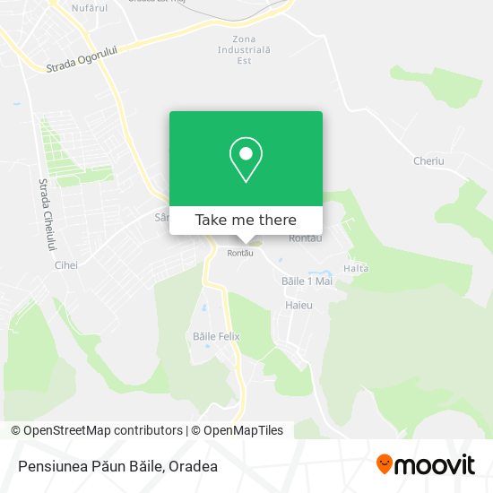 Pensiunea Păun Băile map