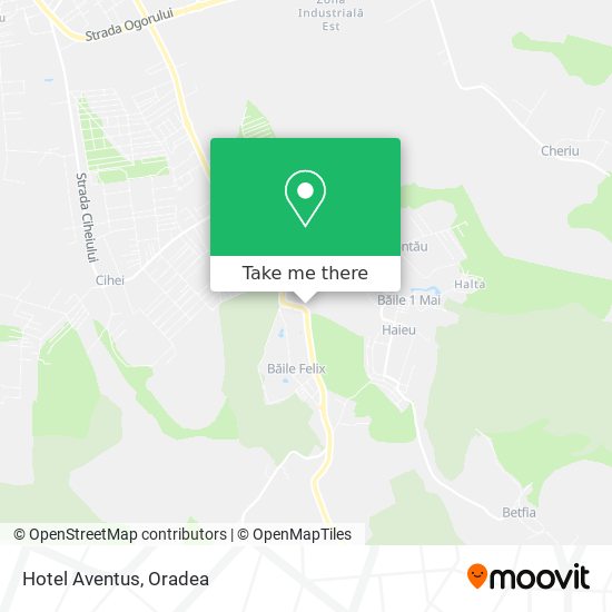 Hotel Aventus map