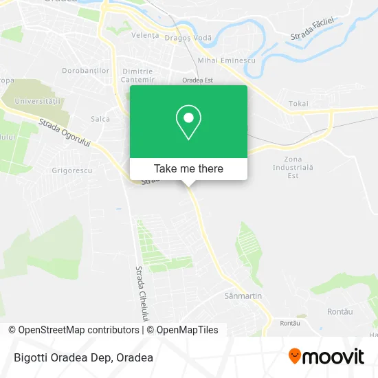 Bigotti Oradea Dep map