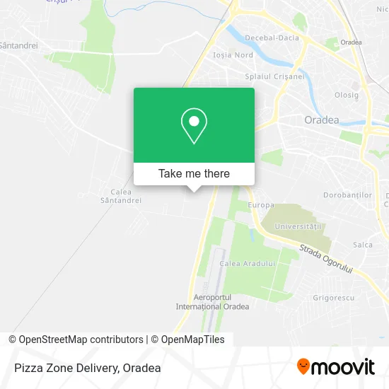 Pizza Zone Delivery map
