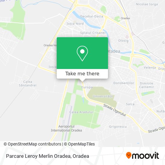 Parcare Leroy Merlin Oradea map