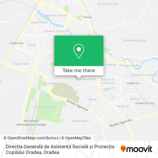 Direcția Generală de Asistență Socială și Protecția Copilului Oradea map