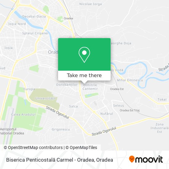 Biserica Penticostală Carmel - Oradea map