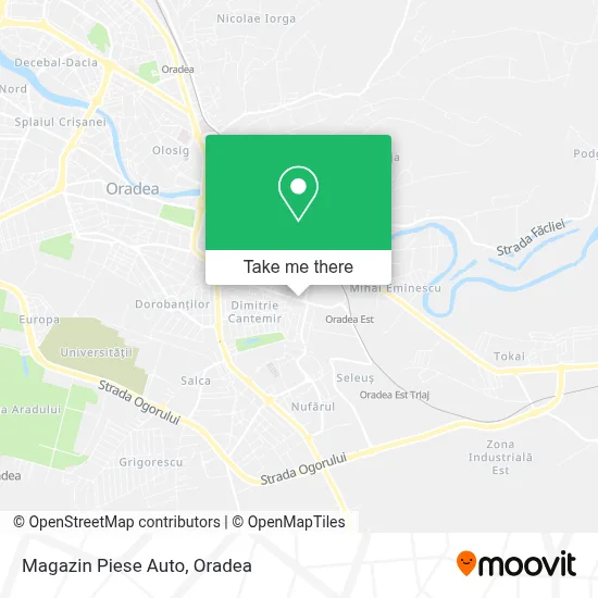Magazin Piese Auto map