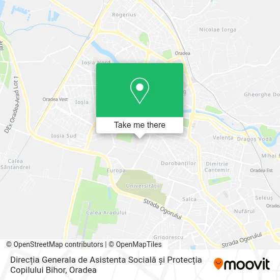 Direcția Generala de Asistenta Socială și Protecția Copilului Bihor map
