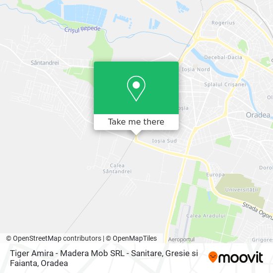 Tiger Amira - Madera Mob SRL - Sanitare, Gresie si Faianta map