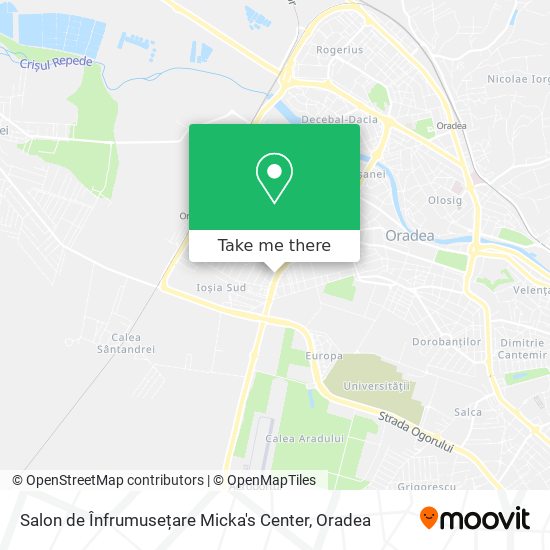 Salon de Înfrumusețare Micka's Center map