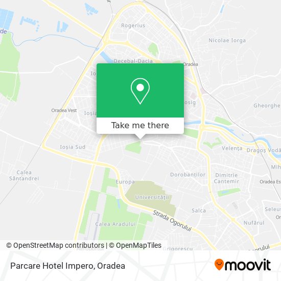 Parcare Hotel Impero map