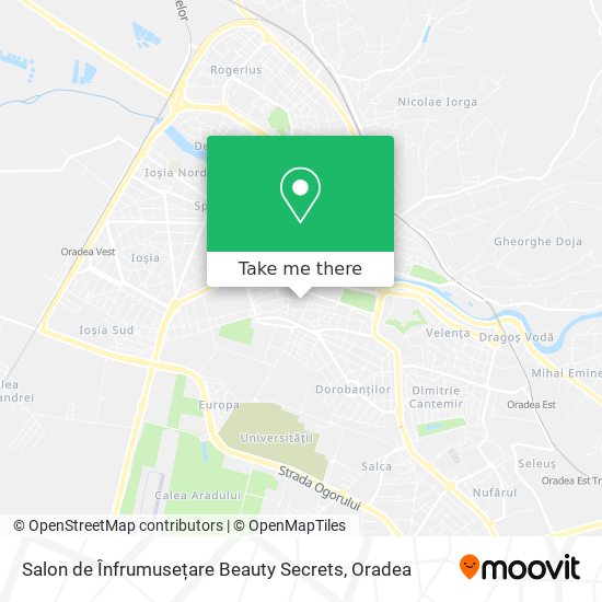 Salon de Înfrumusețare Beauty Secrets map