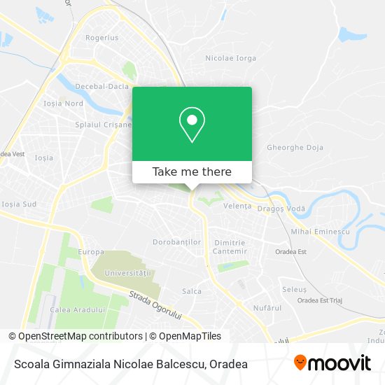 Scoala Gimnaziala Nicolae Balcescu map