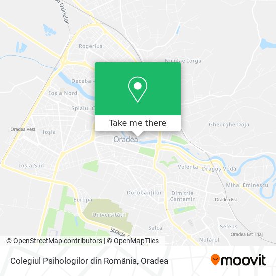 Colegiul Psihologilor din România map