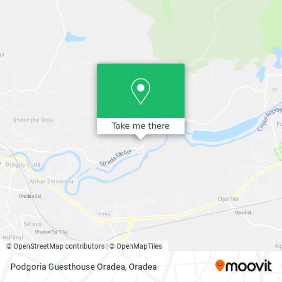 Podgoria Guesthouse Oradea map